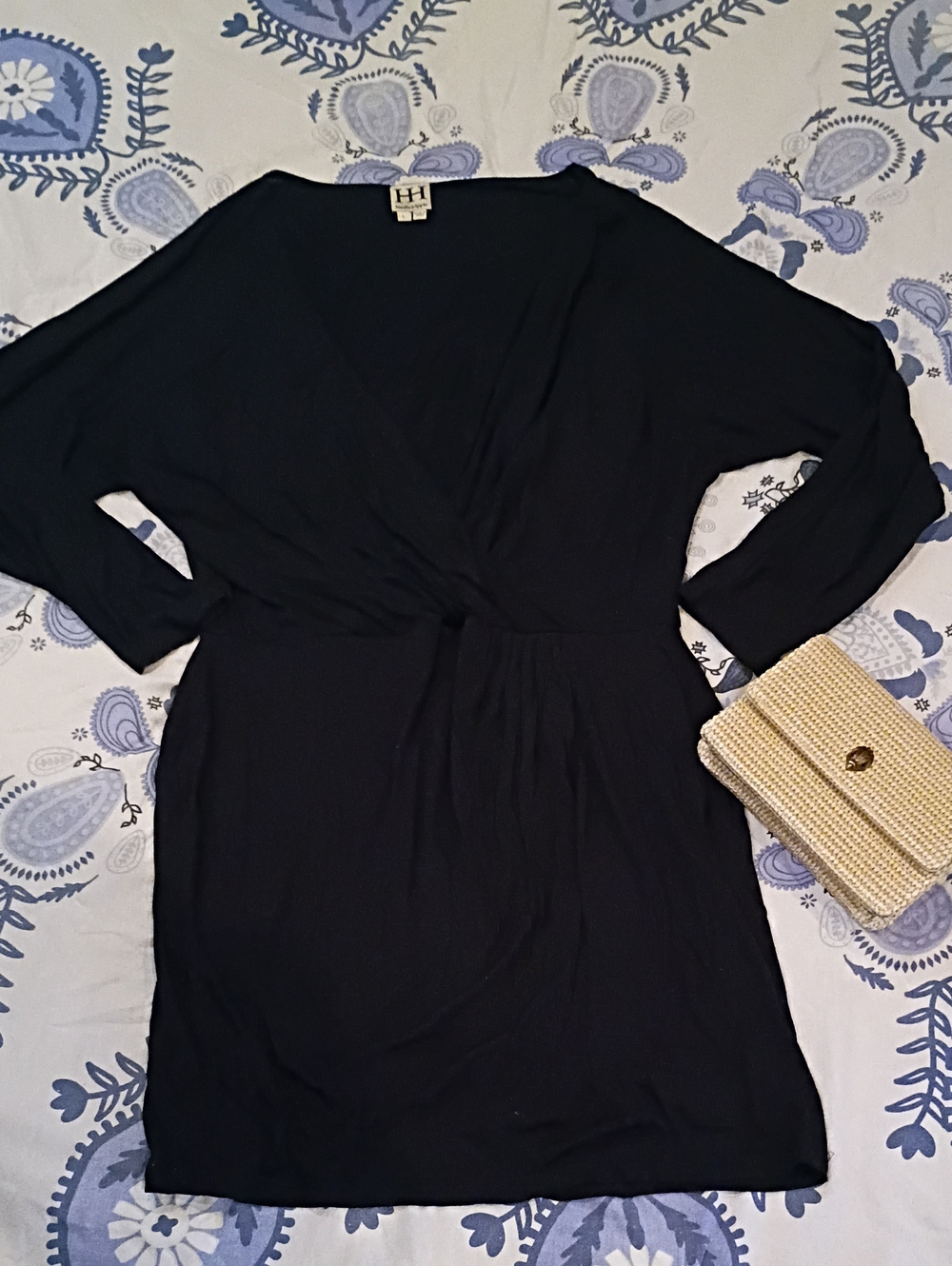 Haute Hippie Black Little Black Dress Modal Crossover L
